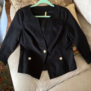 Black 3/4 sleeve Talbots jacket